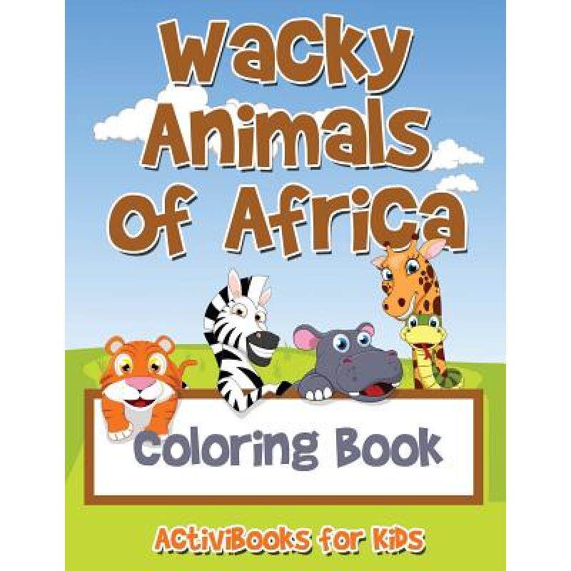 现货 wacky animals of africa coloring book [9781683216414]