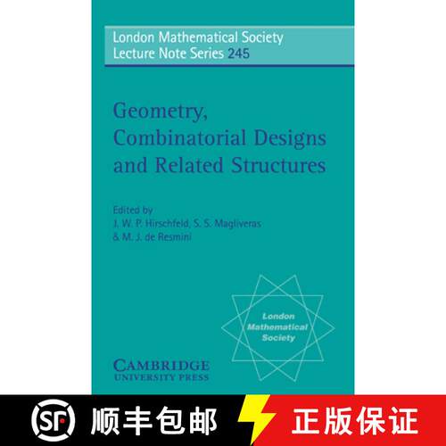 预订 Geometry, Combinatorial Designs and Related Structures: - Geometry, Combinatorial Designs and Re... [9780521595384]