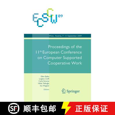 【3-4周达】精装 ECSCW 2009: Proceedings of the 11th European Conference on Computer Supported Coopera... [9781848828537]