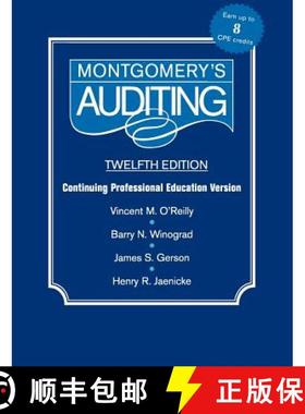 【3-4周达】Montgomery'S Auditing: Continuing Professional Education Version, Twelfth Edition [Wiley会计] [9780471346050]