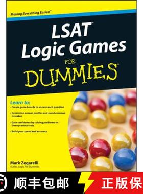 【3-4周达】Lsat Logic Games For Dummies [Wiley备考类] [9780470525142]