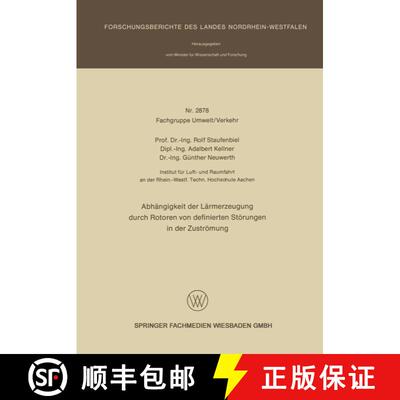 【3-4周达】Abhangigkeit Der Larmerzeugung Durch Rotoren Von Definierten Stoerungen in Der Zustroemung [9783663200970]