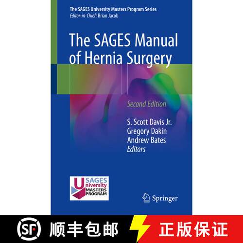 【3-4周达】The SAGES Manual of Hernia Surgery (Second Edition 2019) [9783319784106]