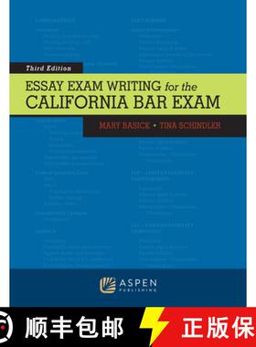【3-4周达】Essay Exam Writing for the California Bar Exam [9781543858389]