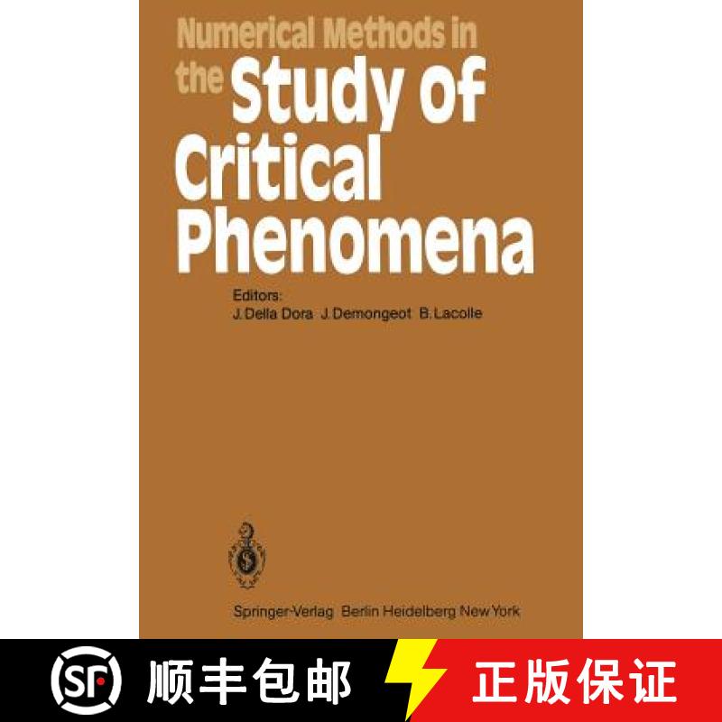 【3-4周达】Numerical Methods in the Study of Critical Phenomena : Proceedings of a Colloquium, Carry-... [9783642817052]