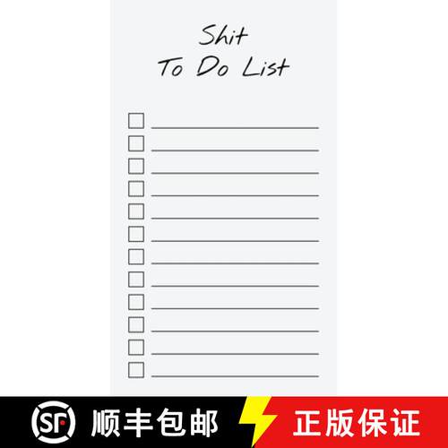 【3-4周达】To Do List Notepad: Shit To Do List, Checklist, Task Planner for Grocery Shopping, Plannin... [9781636570648]