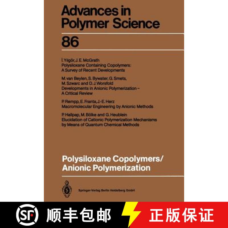 【3-4周达】Polysiloxane Copolymers / Anionic Polymerization [9783662151303]