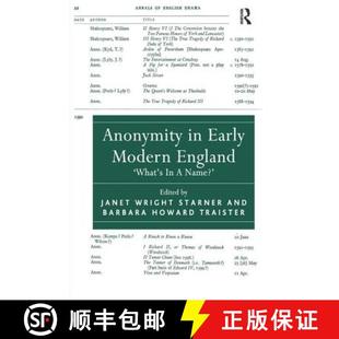 Anonymity 9780754669494 Name? What 4周达 Early Modern England