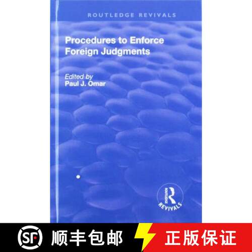 【3-4周达】精装 Procedures to Enforce Foreign Judgments [9781138727182]
