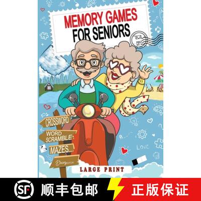【3-4周达】Memory Games for Seniors: Activates your Mind with 571 Engaging and Stimulating Activities... [9783989356009]