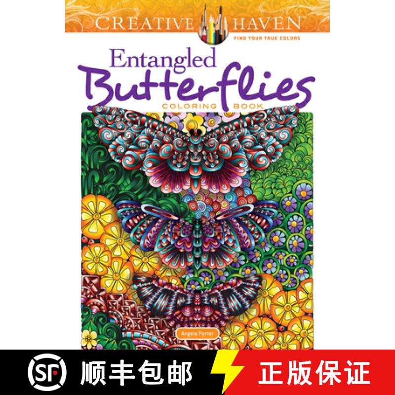 预订 Creative Haven Entangled Butterflies Coloring Book [9780486828145]
