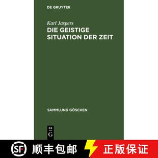 【3-4周达】精装 Die geistige Situation der Zeit [9783111007526]