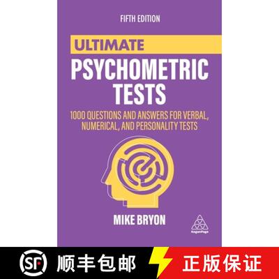 【3-4周达】Ultimate Psychometric Tests – 1000 Questions and Answers for Verbal, Numerical, and Perso... [9781398602380]