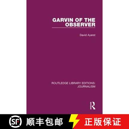 【3-4周达】GARVIN OF THE OBSERVER RLE [9781138922532]
