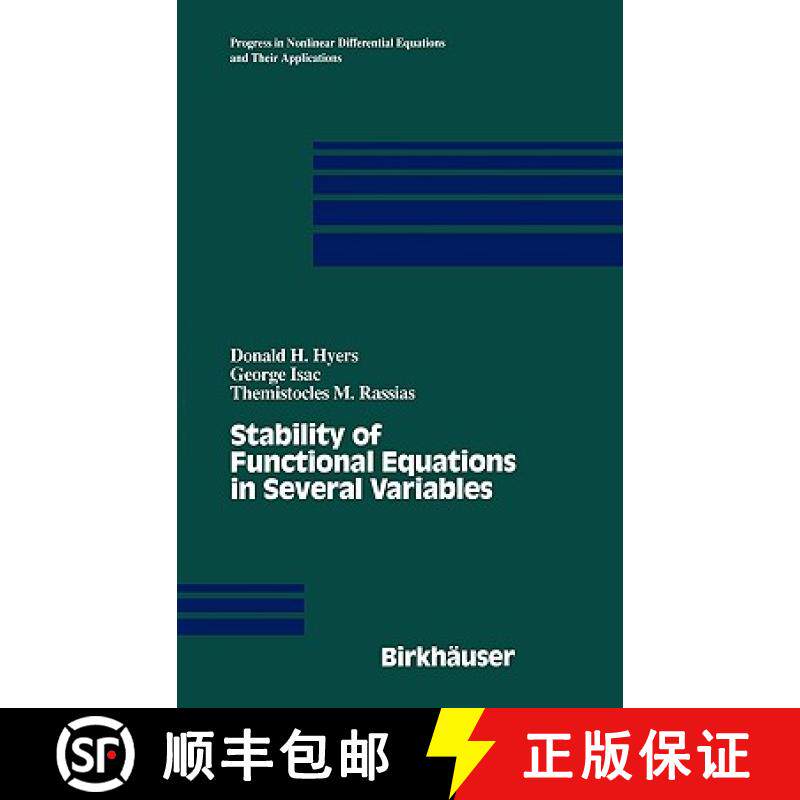 【3-4周达】Stability of Functional Equations in Several Variables [9780817640248]