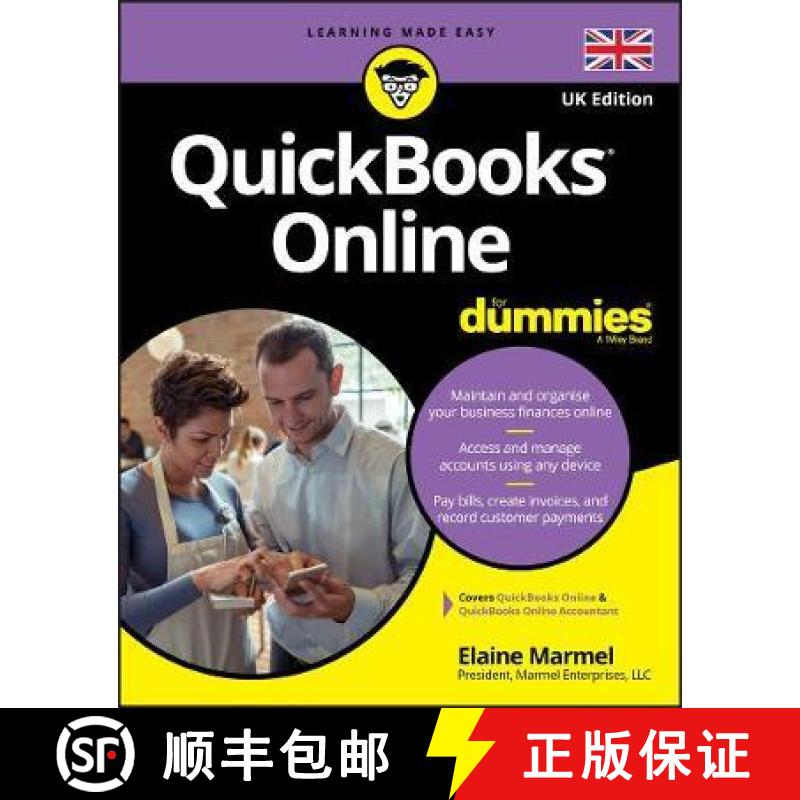 【3-4周达】QuickBooks Online For Dummies UK Edition [9781119621263]