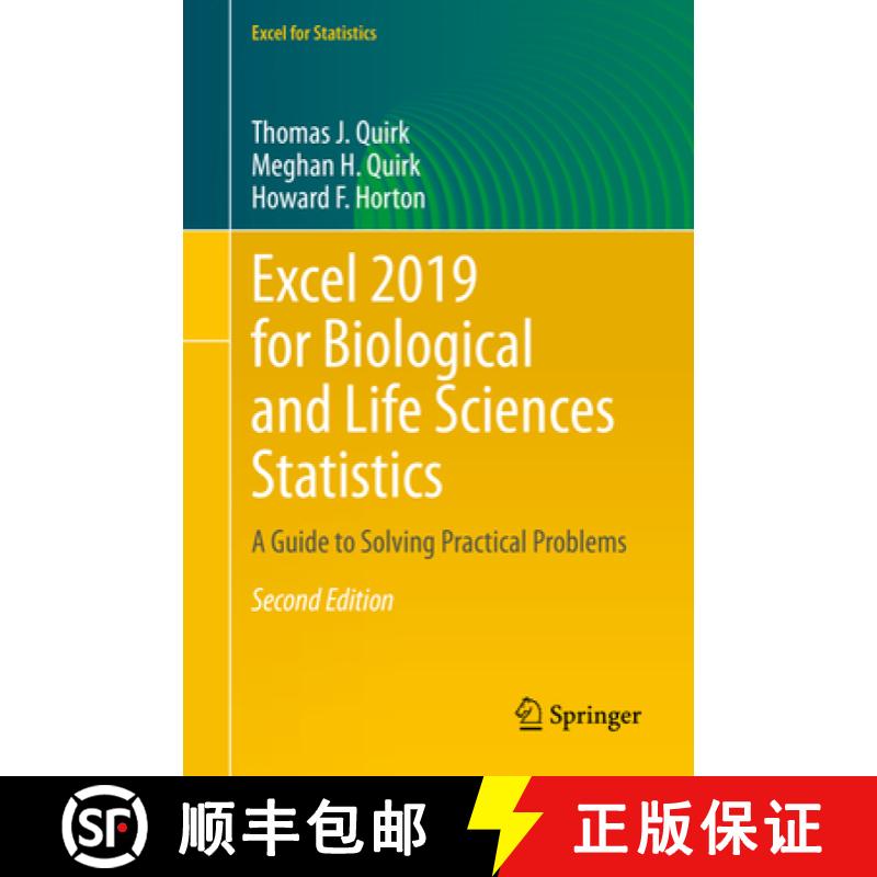 【3-4周达】Excel 2019 for Biological and Life Sciences Statistics: A Guide to Solving Practical Problems [9783030392802]