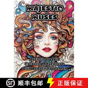 Coloring Artistic Adventure Women Majestic Beautiful 4周达 9798868908835 Muses with Doodle