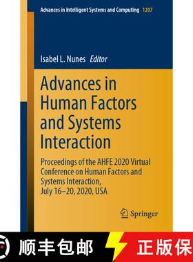 【3-4周达】Advances in Human Factors and Systems Interaction: Proceedings of the AHFE 2020 Virtual Co... [9783030513689]