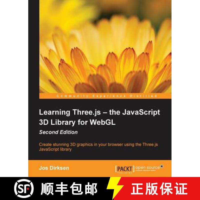 预订 Learning Three.js - the JavaScript 3D Library for WebGL - Second Edition: Create stunning 3D gra... [9781784392215] - 封面