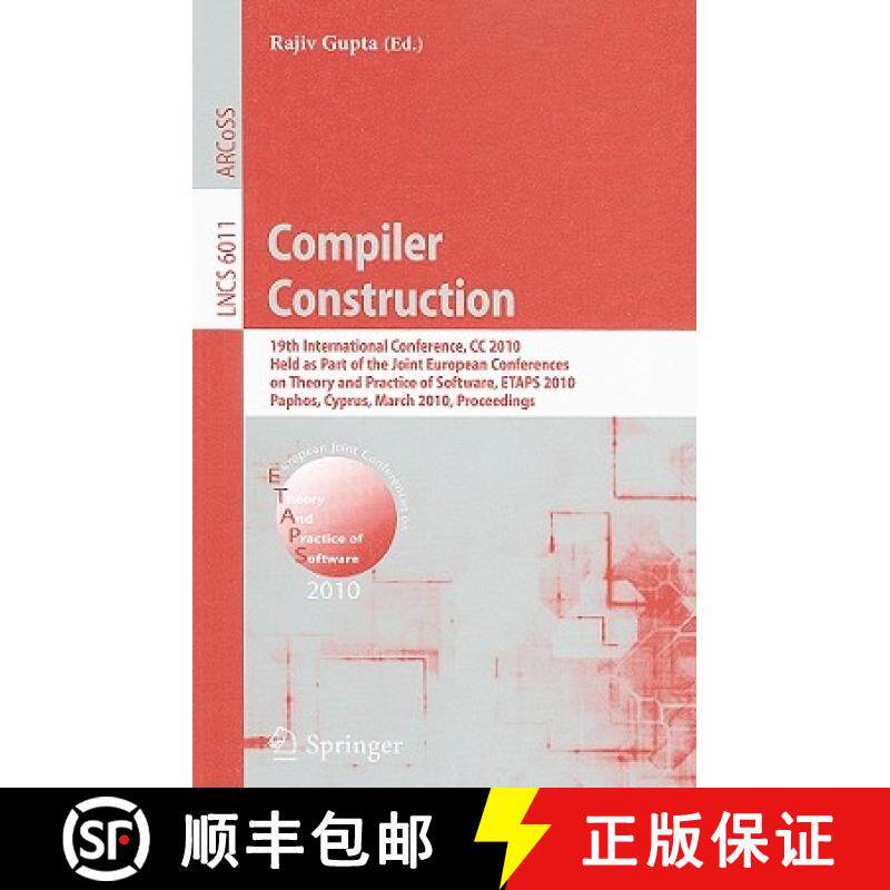 【3-4周达】Compiler Construction: 19th International Conference, CC 2010, Held as Part of the Joint E... [9783642119699]