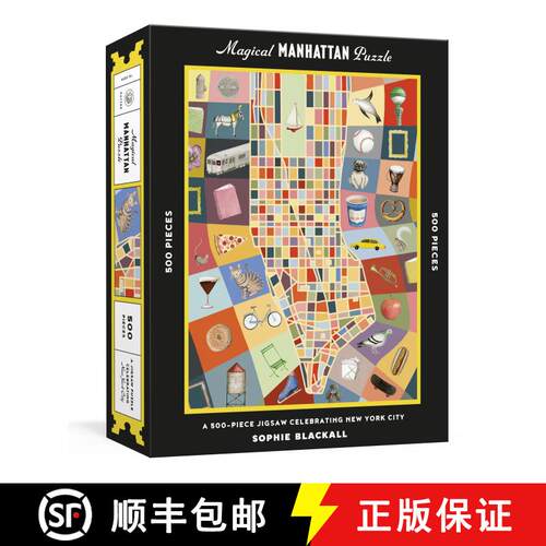 【3-4周达】Magical Manhattan Puzzle: A 500-Piece Jigsaw Celebrating New York City: Jigsaw Puzzles for... [9780525573692]