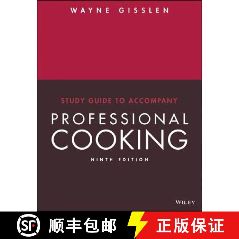 【3-4周达】Study Guide To Accompany Professional Cooking 9Th Edition [Wiley酒店管理] [9781119505631]