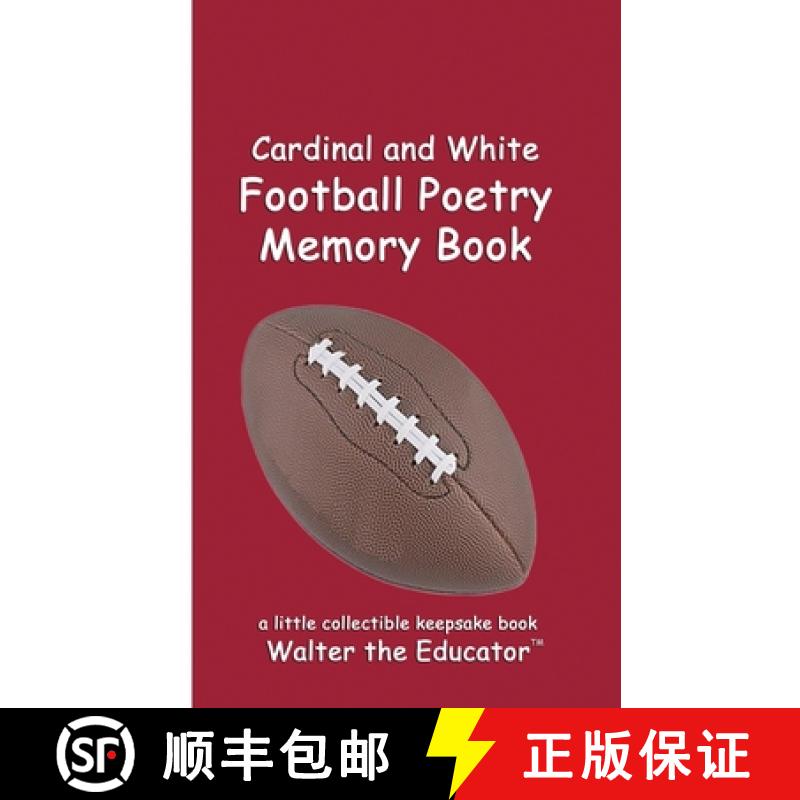 【3-4周达】Cardinal and White Football Poetry Memory Book [9798330462889]