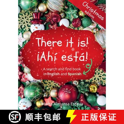 【3-4周达】There it is! ¡Ahi esta! Christmas edition: A search and find book in English and Spanish [9781915193100]