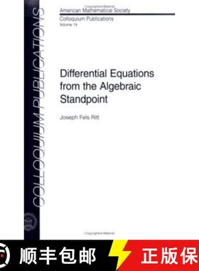 【3-4周达】Differential Equations from the Algebraic Standpoint [9780821846056]