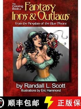 预订 The Coloring Book of Fantasy Inns & Outlaws [9781944592172]