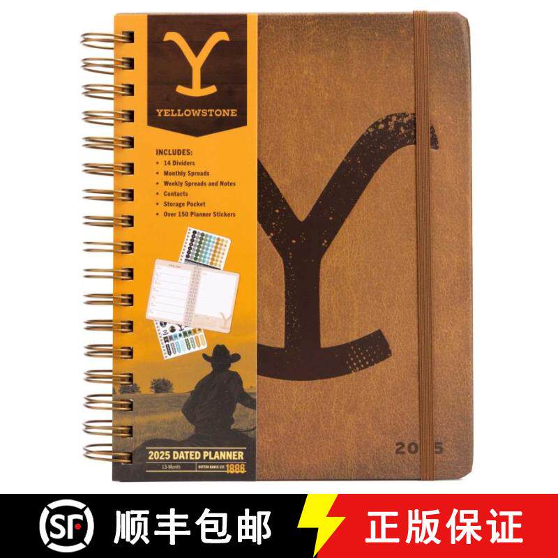 【3-4周达】精装 2025 Yellowstone: The Dutton Ranch 13-Month Weekly Planner [9798886636857]