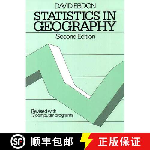 【3-4周达】Statistics In Geography 2E - Revised With 17 Programs [Wiley地理] [9780631136880]