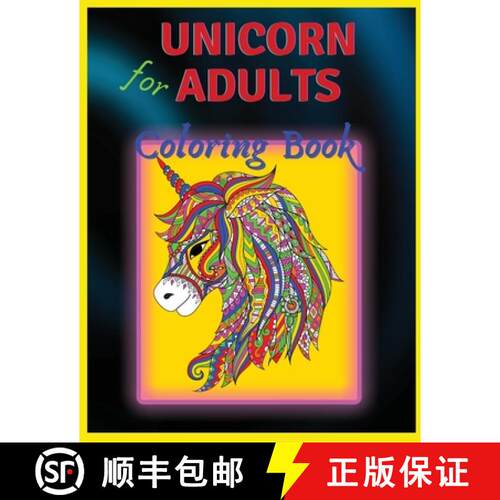 【3-4周达】Unicorn Coloring Book: For Adults [9786060712329]