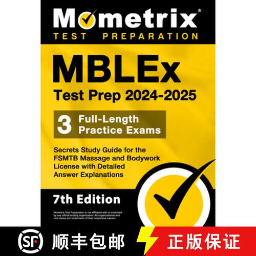【3-4周达】Mblex Test Prep 2024-2025 - 3 Full-Length Practice Exams, Secrets Study Guide for the Fsmt... [9781516726004]