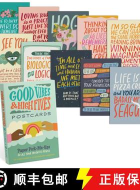 【3-4周达】Em & Friends Good Vibes & High Fives Postcards Book, Set of 20 Postcards [9781642463231]