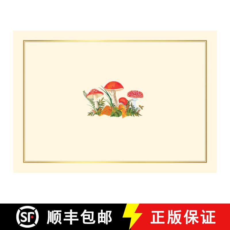 【3-4周达】Mushrooms Note Cards (14 Cards, 15 Self-Sealing Envelopes) [9781441341907]