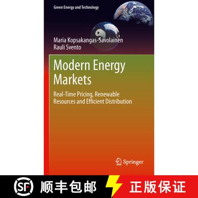 【3-4周达】精装 Modern Energy Markets : Real-Time Pricing, Renewable Resources and Efficient Distribu... [9781447129714]