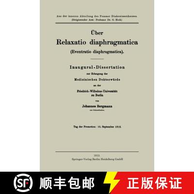 【4周达】UEber Relaxatio Diaphragmatica (Eventratio Diaphragmatica) [9783662228869]