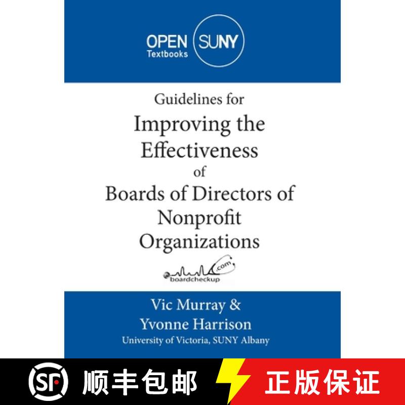 【2-3周达】Guidelines for Improving the Effectiveness of Boards of Directors of Nonprofit Organizations [9781942341017]