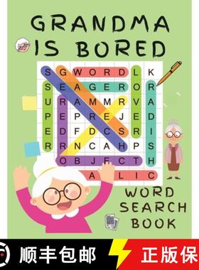 【3-4周达】Grandma is Bored Word Search Book: Word Puzzle Books for Adults - Crossword Book for Adult... [9786069528433]