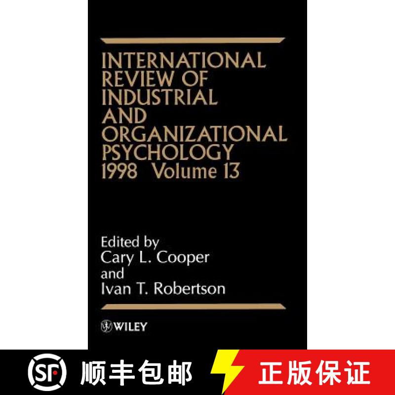 【3-4周达】International Review Of Industrial & Organizational Psychology 1998 V 13 [Wiley心理学] [9780471977223]