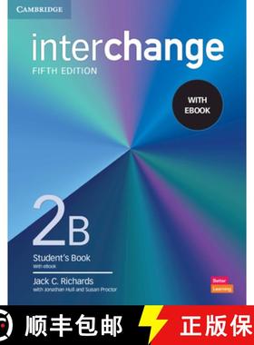【3-4周达】Interchange Level 2b Student's Book with eBook [With eBook] [9781009040518]