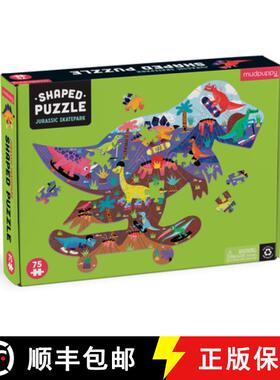 【3-4周达】Jurassic Skatepark 75 Piece Shaped Scene Puzzle [9780735376496]