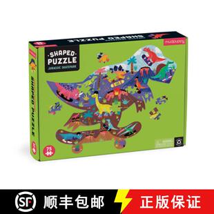 【3-4周达】Jurassic Skatepark 75 Piece Shaped Scene Puzzle [9780735376496]