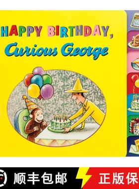 【3-4周达】Happy Birthday, Curious George (Tabbed Book) [9780544750500]