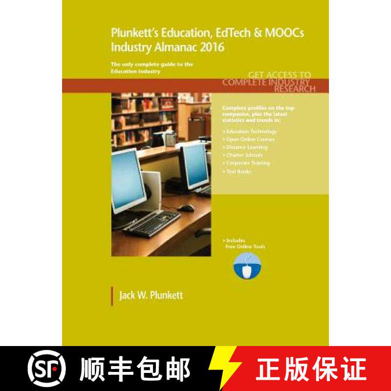 预订 Plunkett's Education, EdTech & MOOCs Industry Almanac 2016: Education, EdTech & MOOCs Industry M... [9781628313987]
