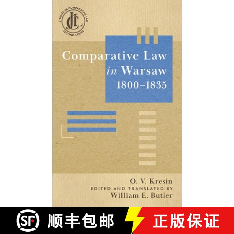 【3-4周达】Comparative Law in Warsaw, 1800-1835 [9781616196585]
