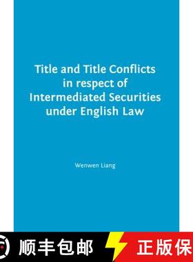 预订 Title and Title Conflicts in Respect of Intermediated Securities Under English Law [9781443848558]