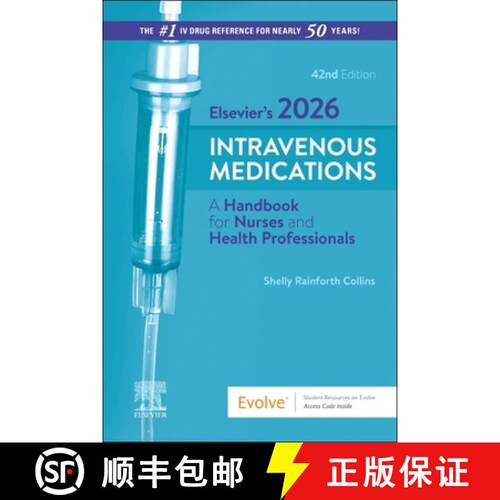 【3-4周达】Elsevier’s 2026 Intravenous Medications [9780443269592]